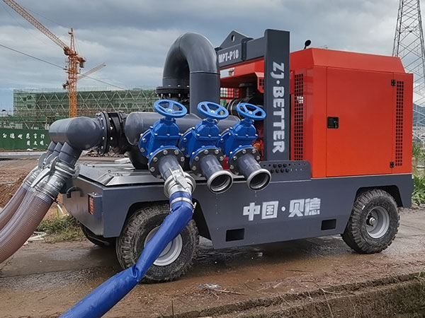 大流量防汛排澇移動泵車